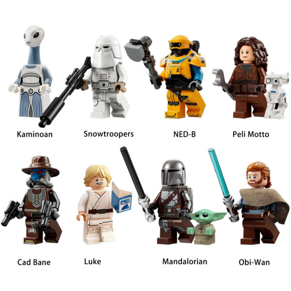 8 PCS Star Wars Jedi Knights Kaminoan Minifigures Fit Lego B-SW097