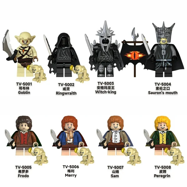 LOTR Series Custom Sauron Frodo Minifigures  Fit Lego B-LR003