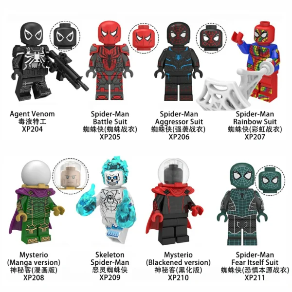Spider Man Mysterio Custom Super Heroes Minifigures Fit Lego B-Mv008