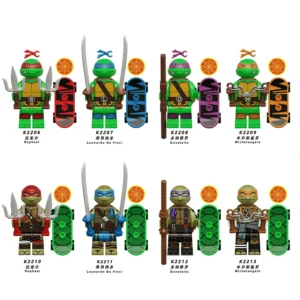 TMNT-inspired Anime Series Minifigures Compatible With Lego B-NT004