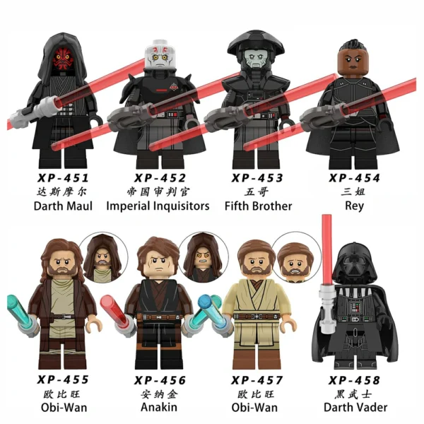 Star Wars Series Darth Vader Obi-Wan Minifigures Fit Lego B-SW001