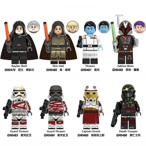 Star Wars-Inspired Thrawn Custom Minifigures Minifigs Fit Lego B-SW011