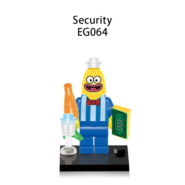 Funny Sponge Characters Custom Brick Minifigures Compatible With Lego B-Sp002 - Image 9