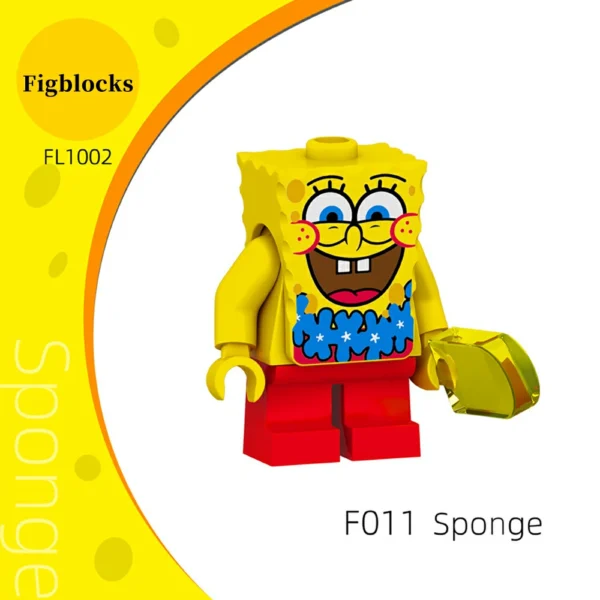SpongeBob SquarePants Series Cartoon Anime Minifigures Minifigs Fit Lego B-Sp001 - Image 5