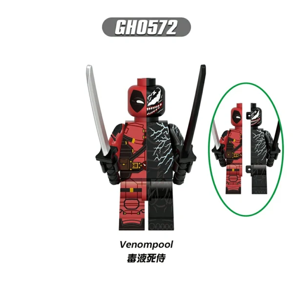 Venompool Wolverine Deadpool Minifigures Fit Lego B-Mv043 - Image 7