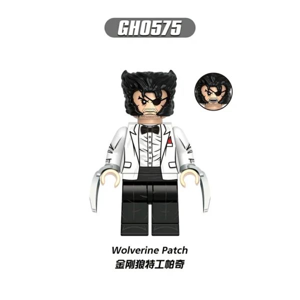 Wolverine Deadpool SuperHero Minifigures Minifigs Fit Lego B-Mv044 - Image 2