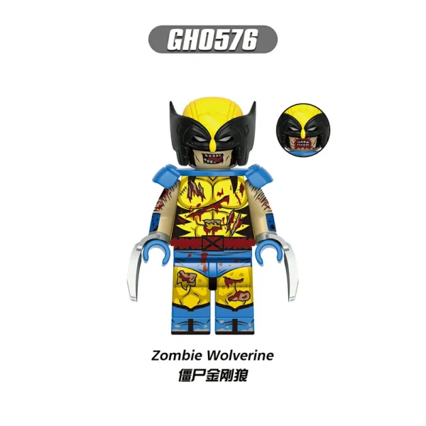 Wolverine Deadpool SuperHero Minifigures Minifigs Fit Lego B-Mv044 - Image 3