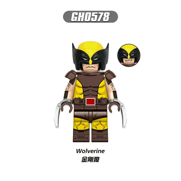 Wolverine Deadpool SuperHero Minifigures Minifigs Fit Lego B-Mv044 - Image 5
