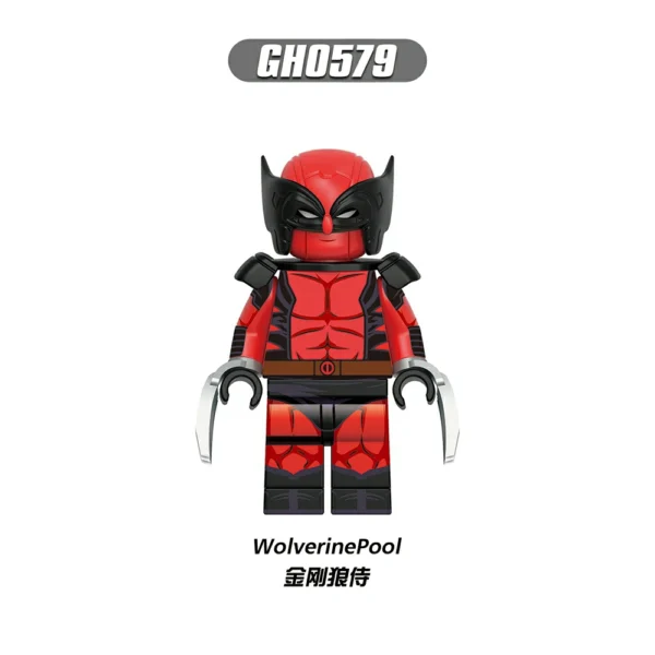 Wolverine Deadpool SuperHero Minifigures Minifigs Fit Lego B-Mv044 - Image 6