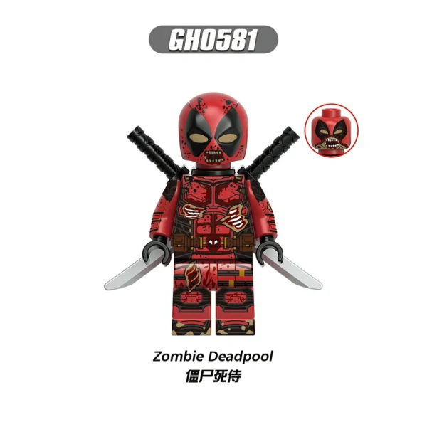 Wolverine Deadpool SuperHero Minifigures Minifigs Fit Lego B-Mv044 - Image 8