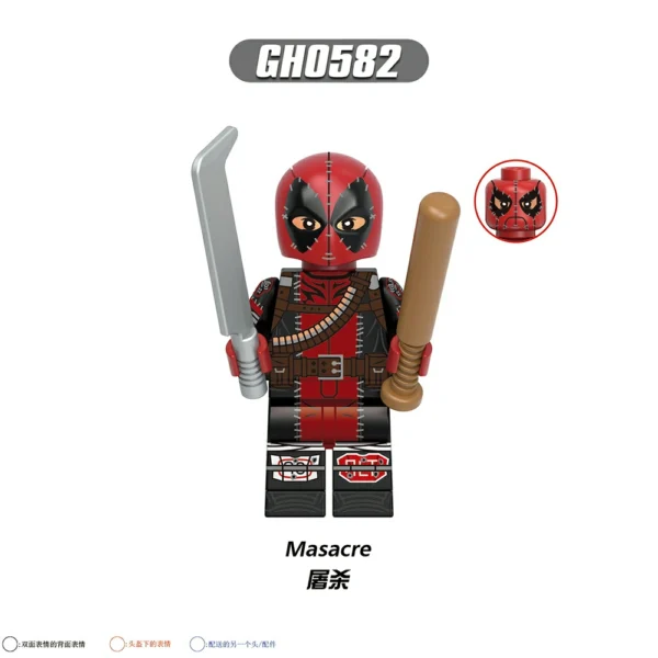 Wolverine Deadpool SuperHero Minifigures Minifigs Fit Lego B-Mv044 - Image 9