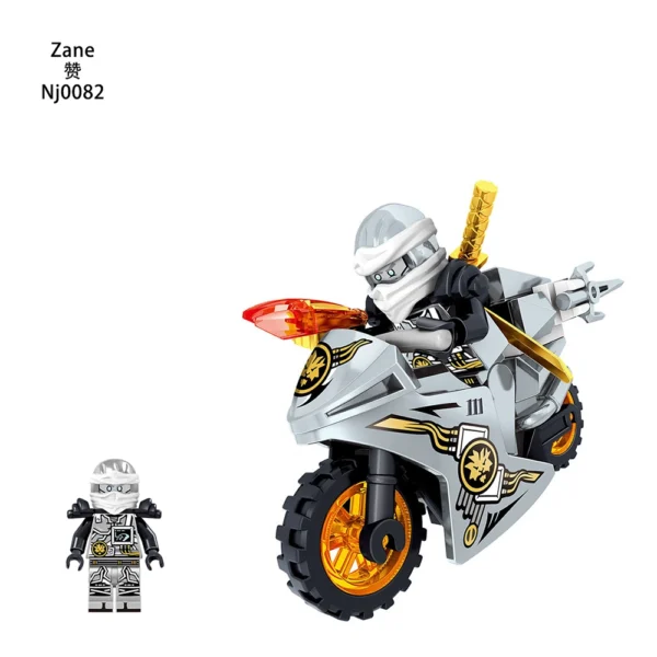 Phantom Ninja Flame Motorcycle Series Minifigures Fit Lego B-Nj008 - Image 3