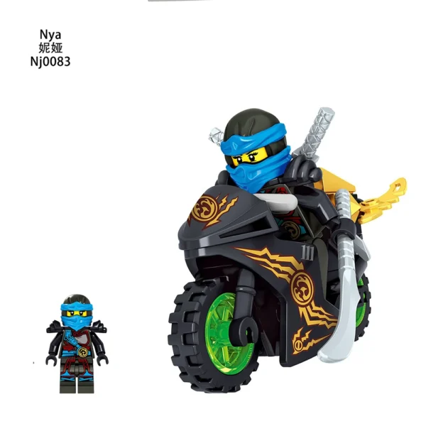Phantom Ninja Flame Motorcycle Series Minifigures Fit Lego B-Nj008 - Image 4