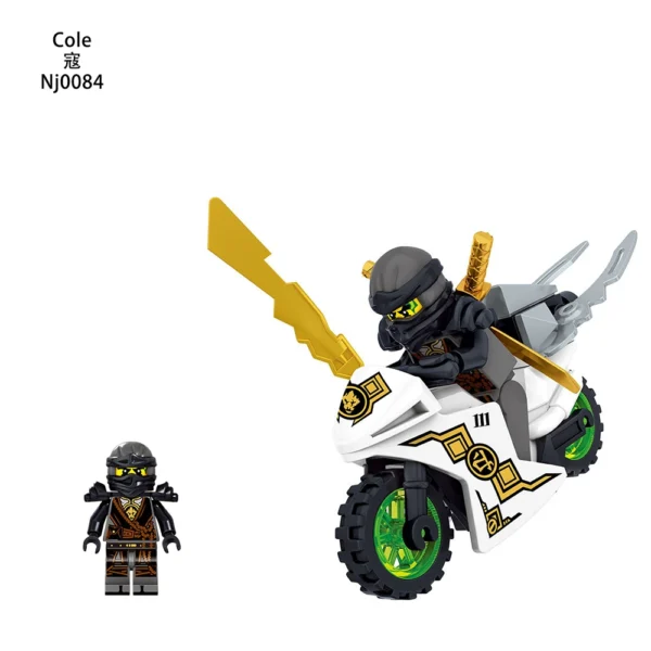 Phantom Ninja Flame Motorcycle Series Minifigures Fit Lego B-Nj008 - Image 5