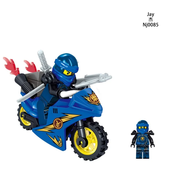 Phantom Ninja Flame Motorcycle Series Minifigures Fit Lego B-Nj008 - Image 6