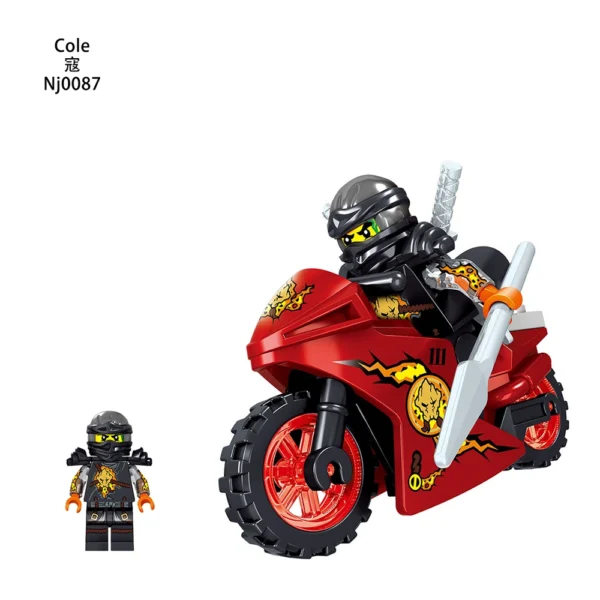 Phantom Ninja Flame Motorcycle Series Minifigures Fit Lego B-Nj008 - Image 8