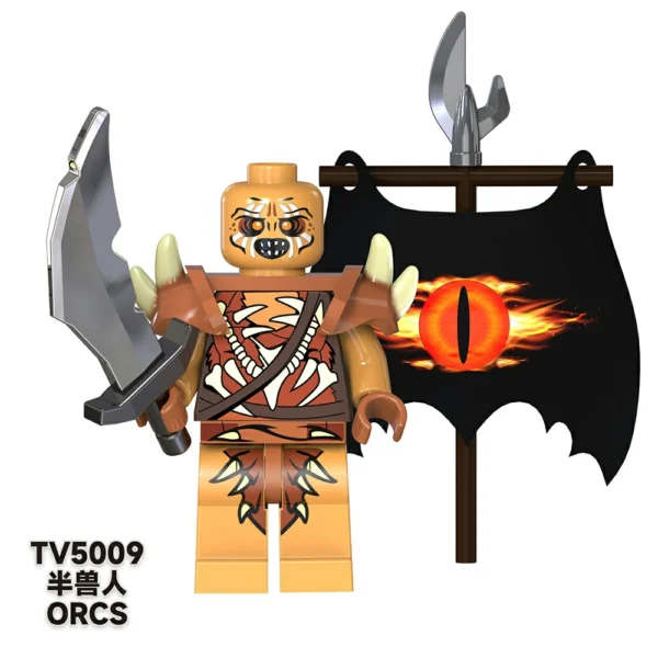 LOTR-Inspired Orcs & Uruk-hai Custom Minifigures Set Fit Lego B-LR004 - Image 2