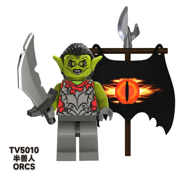 LOTR-Inspired Orcs & Uruk-hai Custom Minifigures Set Fit Lego B-LR004 - Image 3
