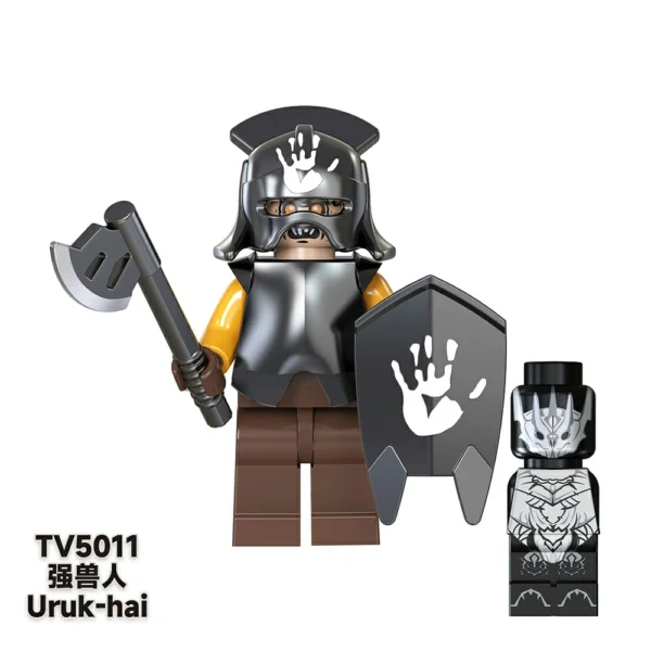 LOTR-Inspired Orcs & Uruk-hai Custom Minifigures Set Fit Lego B-LR004 - Image 4