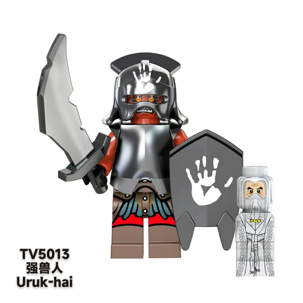 LOTR-Inspired Orcs & Uruk-hai Custom Minifigures Set Fit Lego B-LR004 - Image 6
