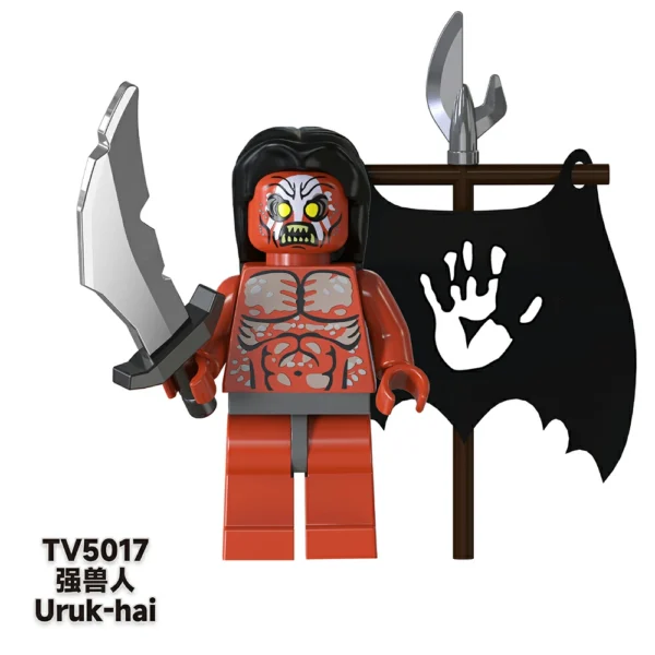 LOTR-Inspired Orcs & Uruk-hai Custom Minifigures Set Fit Lego B-LR004 - Image 10