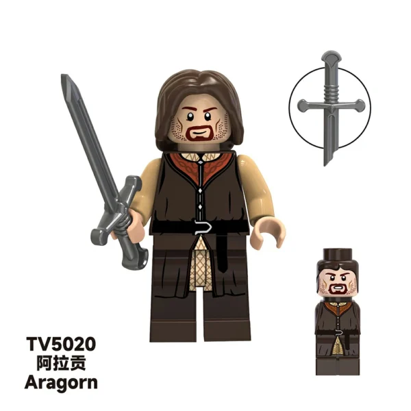 The Lord of the Rings Custom Middle-earth Minifigures Fit Lego B-LR002 - Image 3