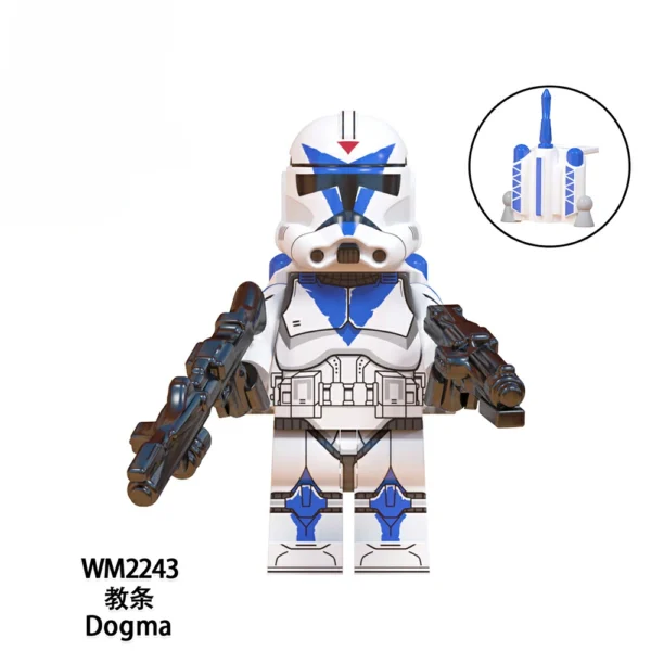 Star Wars-Inspired 501st Clone Trooper Custom Minifigures Fit Lego B-SW006 - Image 2
