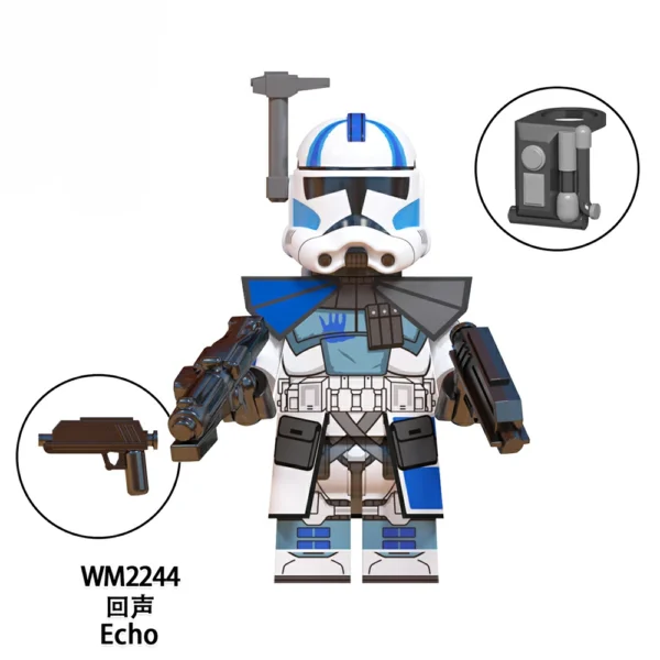 Star Wars-Inspired 501st Clone Trooper Custom Minifigures Fit Lego B-SW006 - Image 3