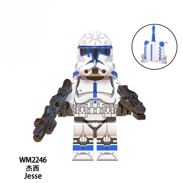 Star Wars-Inspired 501st Clone Trooper Custom Minifigures Fit Lego B-SW006 - Image 5