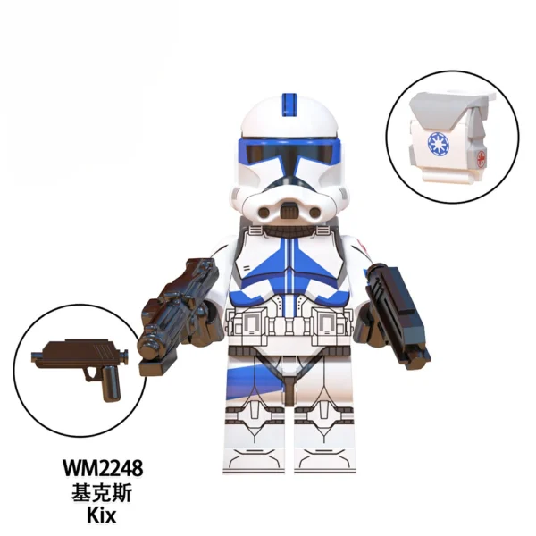 Star Wars-Inspired 501st Clone Trooper Custom Minifigures Fit Lego B-SW006 - Image 7