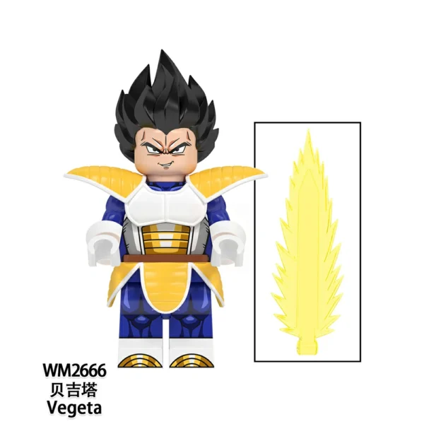 Dragon Ball Super Saiyan Series Brick Minifigures Set Fit Lego B-DB005 - Image 2