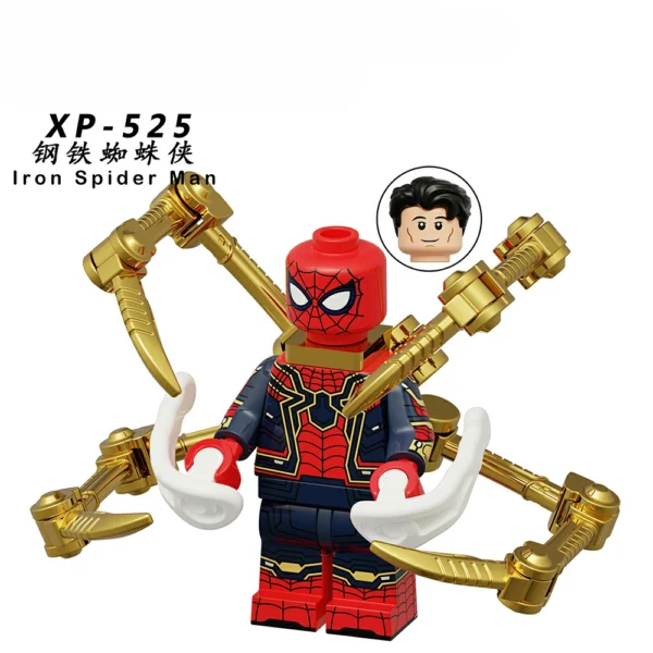 Iron Spider Man Series Minifigures Minifigs Set Fit Lego B-Mv004 - Image 3