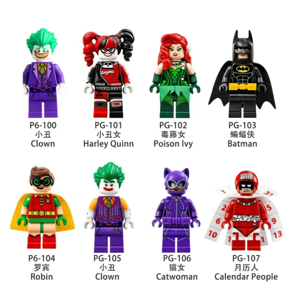 DC Classic Superhero & Villains Collection Block Minifigures Fit Lego B-Mv031