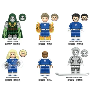 Fantastic Heroes Doctor Doom Torch Thing Collection Block Minifigures Fit Lego B-Mv081