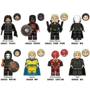 Thunderbolts Elite Agents Super Hero Character Building Block Minifigures Fit Lego B-Mv085