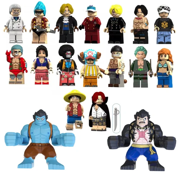 One Piece Anime Minifigures Toy Set Custom Brick Compatible With Lego B-OP001 - Image 7