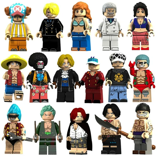 One Piece Anime Minifigures Toy Set Custom Brick Compatible With Lego B-OP001 - Image 5