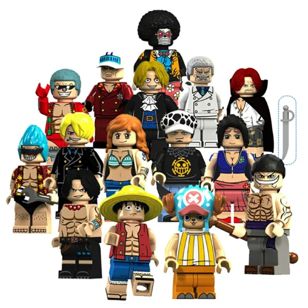 One Piece Anime Minifigures Toy Set Custom Brick Compatible With Lego B-OP001 - Image 4