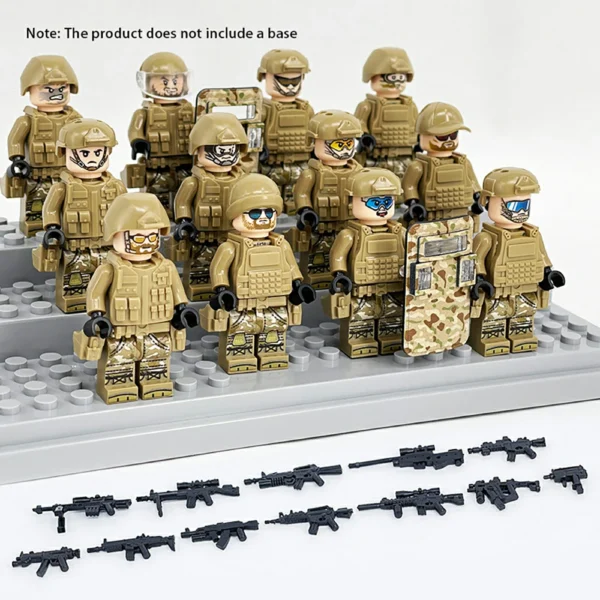 Custom SWAT Elite Tactical Forces Minifigure Set Compatible With Lego B-S001 - Image 3