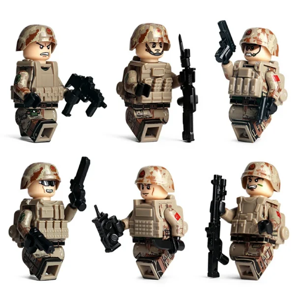Desert Tactical Patrol Military Series Minifigs Set Minifigures Compatible With Lego B-S002 - Image 5