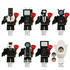 Skibidi Toilet Classic Anime Character Tv-Man Minifigure Set Compatible With Lego B-TK001