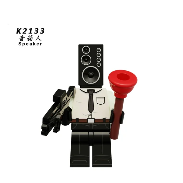 Skibidi Toilet Classic Anime Character Tv-Man Minifigure Set Compatible With Lego B-TK001 - Image 3