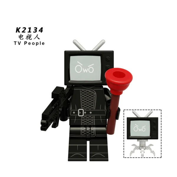Skibidi Toilet Classic Anime Character Tv-Man Minifigure Set Compatible With Lego B-TK001 - Image 4