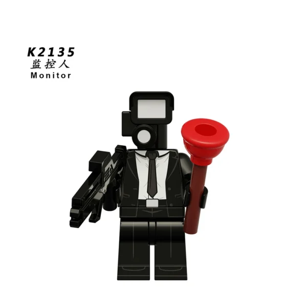 Skibidi Toilet Classic Anime Character Tv-Man Minifigure Set Compatible With Lego B-TK001 - Image 5