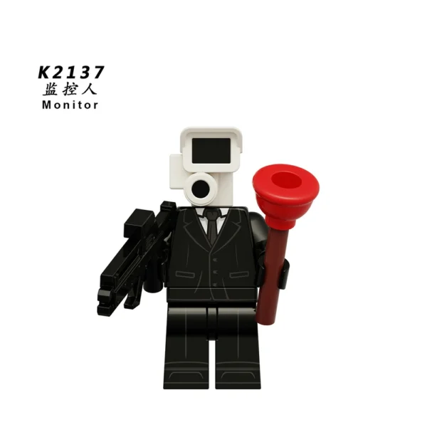 Skibidi Toilet Classic Anime Character Tv-Man Minifigure Set Compatible With Lego B-TK001 - Image 7