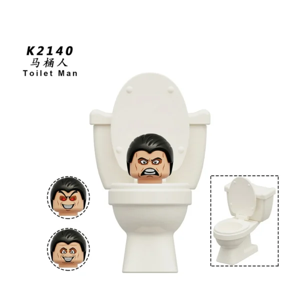 Skibidi Toilet Classic Anime Character Tv-Man Minifigure Set Compatible With Lego B-TK001 - Image 10