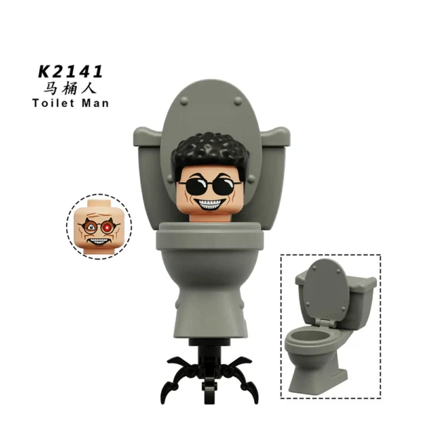Skibidi Toilet Classic Anime Character Tv-Man Minifigure Set Compatible With Lego B-TK001 - Image 11