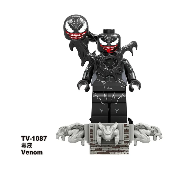Venom Symbiote Villains Brick Minifigs Minifigures Fit Lego B-Mv094 - Image 2
