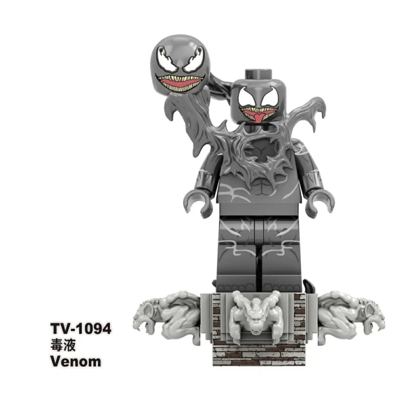 Venom Symbiote Villains Brick Minifigs Minifigures Fit Lego B-Mv094 - Image 9