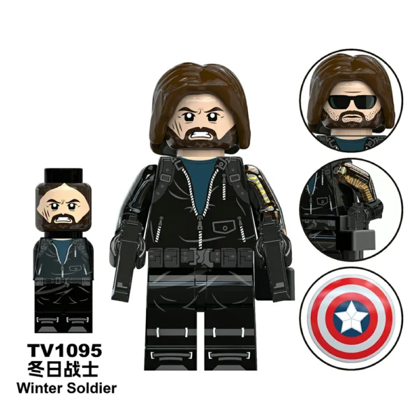 Thunderbolt Team Winter Soldier Heroes Minifigures Fit Lego B-Mv098 - Image 2